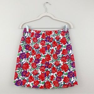 Lilly Pulitzer Vintage Red Tulip Scalloped Skirt